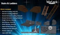 Wizkids Warlock Tiles: Stairs & Ladders