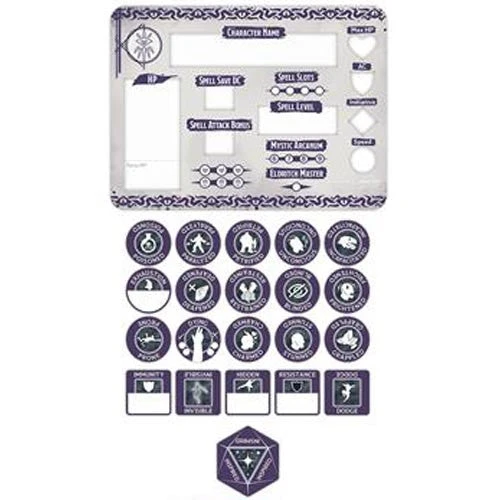Gale Force Nine Dungeons & Dragons - Warlock Token Set 4 Gale Force Nine Dungeons & Dragons - Warlock Token Set