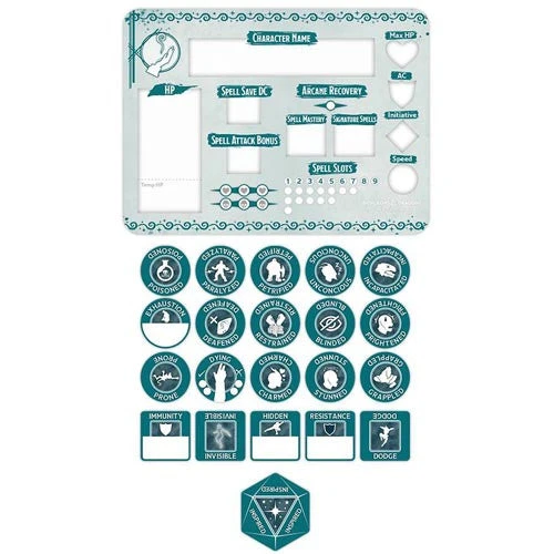Gale Force Nine Dungeons & Dragons - Wizard Token Set 4 Gale Force Nine Dungeons & Dragons - Wizard Token Set