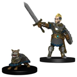 Wizkids Wardlings : Boy Fighter With Battle Dog Dungeons & Dragons