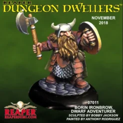 Reaper Dungeon Dwellers - Borin Ironbrow, Dwarf Fighter Dungeons & Dragons