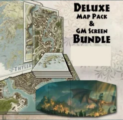 Modiphius Role Playing Games Odyssey Of The Dragonlords RPG: Map Pack & GM Screen