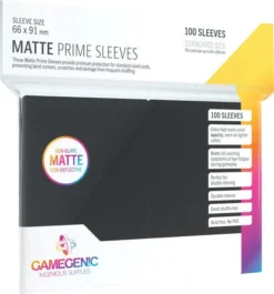 Gamegenic Matte Prime Sleeves (100 Count) (10 Color Options) Gaming Accessories