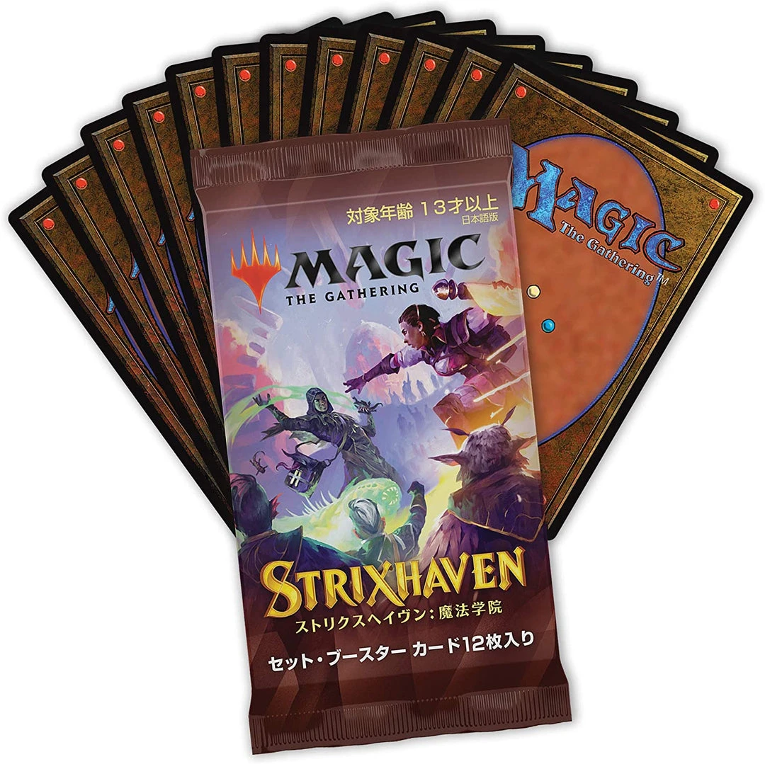 Wizards Of The Coast Magic The Gathering MtG: Strixhaven Japanese Set Booster Pack 3 Wizards Of The Coast Magic The Gathering MtG: Strixhaven Japanese Set Booster Pack