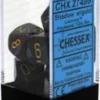 Gaming Accessories Chessex : Polyhedral 7-die Set Shadow W/Gold
