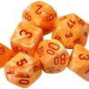 CHESSEX MFG. CO. LLC Dice Menagerie 10: Poly Festive Sunburst/Red (7) Dice Games