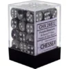 Chessex : 12mm D6 Set Purple-Steel/White