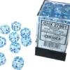CHESSEX MFG. CO. LLC Chessex : 12mm D6 Icicle/light Blue Luminary Dice Block (36 Dice)