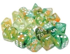 CHESSEX MFG. CO. LLC Nebula: 16mm D6 Spring/white Luminary Dice Block (12 Dice)