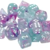 CHESSEX MFG. CO. LLC Nebula: 16mm D6 Wisteria/white Luminary Dice Block (12 Dice)