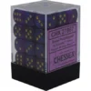 Chessex : 12mm D6 Set Royal Purple/Gold