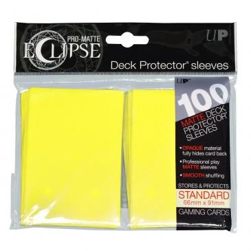 Ultra Pro Gaming Accessories Eclipse Pro Matte : Yellow (Standard 100 Count) 3 Ultra Pro Gaming Accessories Eclipse Pro Matte : Yellow (Standard 100 Count)