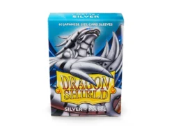 Arcane Tinmen Dragon Shields : Silver - Matte (60 Count Japanese Size)