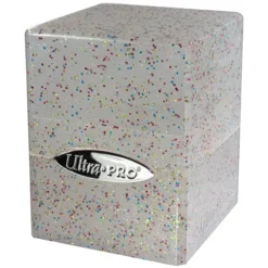 ULTRA PRO INTERNATIONAL, LLC Satin Cube Deck Box: Glitter Clear