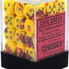 Chessex : 12mm D6 Set Red-Yellow/Silver