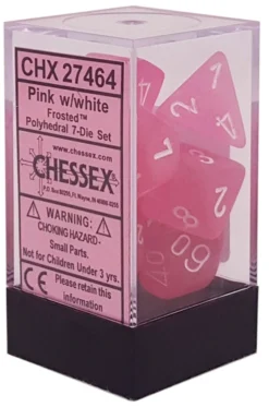 Gaming Accessories Chessex : Polyhedral Frosted Pink/Blue 7 Die Set