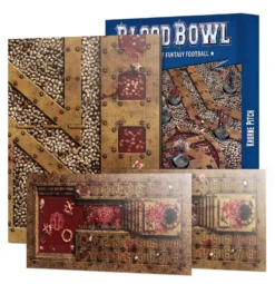Games Workshop Blood Bowl - Khorne Team Double Sided Pitch And Dugouts