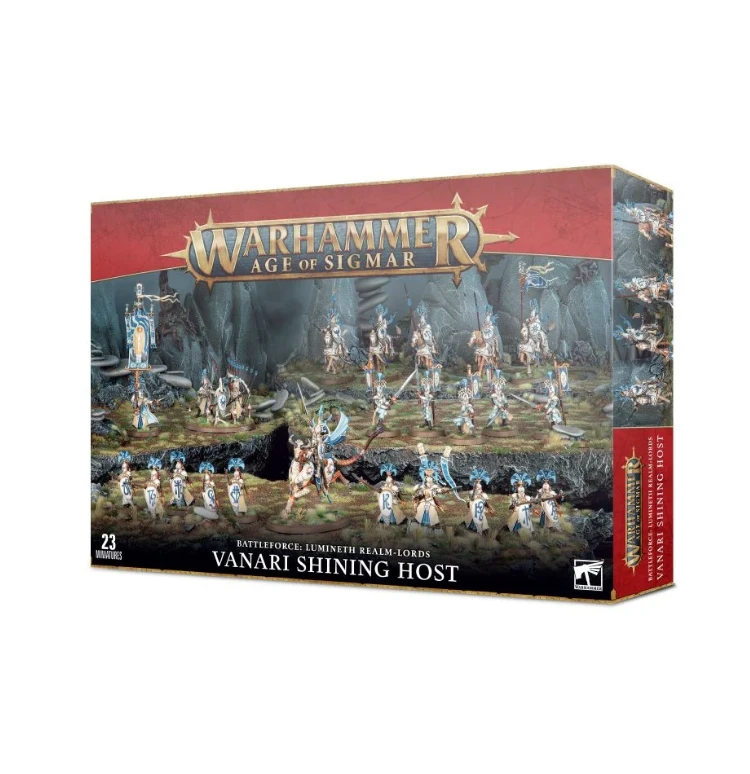 Games Workshop Lumieth Realm-lords Battleforce : Vanari Shining Host Age Of Sigmar 3 Games Workshop Lumieth Realm-lords Battleforce : Vanari Shining Host Age Of Sigmar
