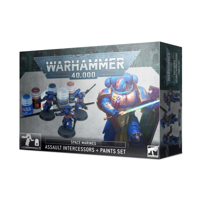 Games Workshop Assault Intercessors + Paint Set 3 Games Workshop Assault Intercessors + Paint Set