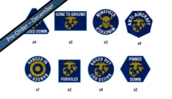 Battlefront Team Yankee : USMC Token Set