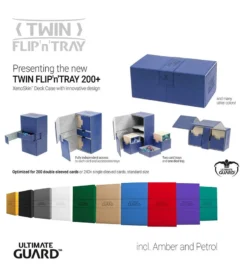 Ultimate Guard : Twin Flip 'n' Tray 200+ (12 Color Opitions)