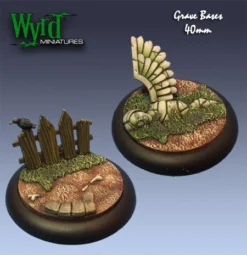 Wyrd Malifaux : 40mm Graveyard Bases (2)