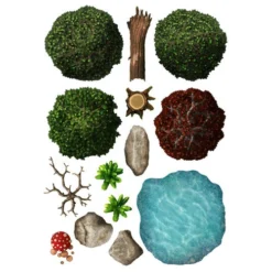 Loke Battlemats Add-on Scenery For Battlemats - Wilderness 5 Loke Battlemats Add-on Scenery For Battlemats - Wilderness