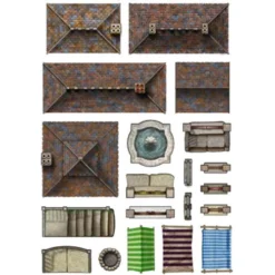 Loke Battlemats Add-on Scenery For Battlemats - Town Trimmings