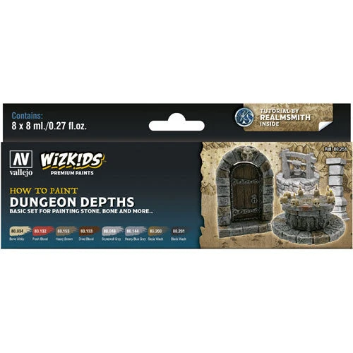 ACRYLICOS VALLEJO, S.L. WizKids Premium Paints: Dungeon Depths 3 ACRYLICOS VALLEJO, S.L. WizKids Premium Paints: Dungeon Depths