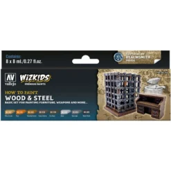 ACRYLICOS VALLEJO, S.L. WizKids Premium Paints: Wood & Steel Dungeons & Dragons