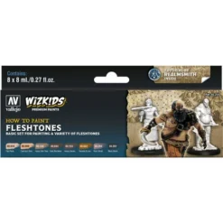 ACRYLICOS VALLEJO, S.L. WizKids Premium Paints: Fleshtones Dungeons & Dragons