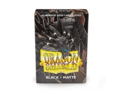 Arcane Tinmen Gaming Accessories Dragon Shields : Black - Matte (60 Count Japanese Size)