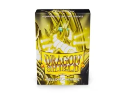 Arcane Tinmen Gaming Accessories Dragon Shields : Yellow - Matte (60 Count Japanese Size)