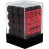 Gaming Accessories Chessex : 12mm D6 Set Black/Red 2 Gaming Accessories Chessex : 12mm D6 Set Black/Red