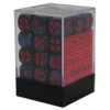 Gaming Accessories Chessex : 12mm D6 Set Black-Starlight/Red