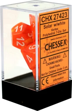 Gaming Accessories Chessex : Polyhedral 7-die Set Solar/White