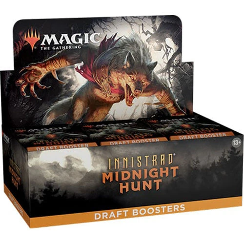 Wizards Of The Coast Magic The Gathering MtG: Innistrad : Midnight Hunt Draft Booster Box 3 Wizards Of The Coast Magic The Gathering MtG: Innistrad : Midnight Hunt Draft Booster Box