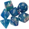 Gaming Accessories Chessex Polyhedral Dice Set: Festive Waterlily/White (7) 2 Gaming Accessories Chessex Polyhedral Dice Set: Festive Waterlily/White (7)