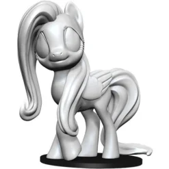 Wizkids My Little Pony Deep Cuts Unpainted Miniatures: W1 Fluttershy Hobby Products