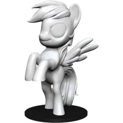 Wizkids My Little Pony Deep Cuts Unpainted Miniatures: W1 Rainbow Dash