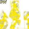 Gate Keeper Games Neutron : Yellow - 7 Dice Set