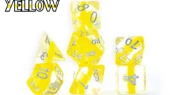 Gate Keeper Games Neutron : Yellow - 7 Dice Set