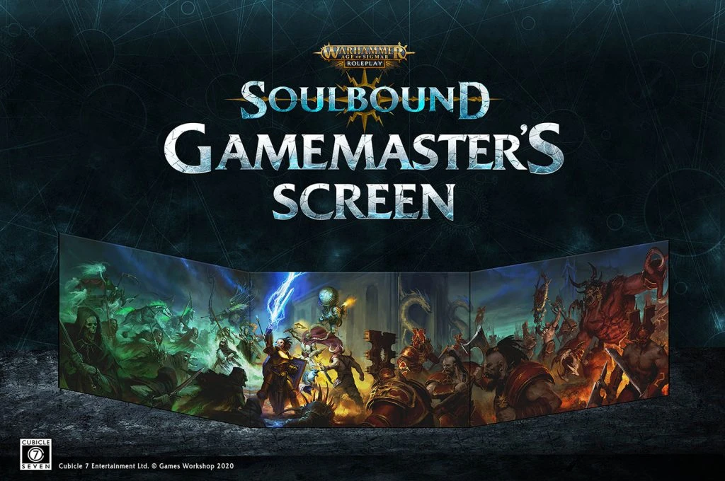 Cubicle 7 Warhammer Age Of Sigmar : Soulbound Game-Master's Screen 4 Cubicle 7 Warhammer Age Of Sigmar : Soulbound Game-Master's Screen