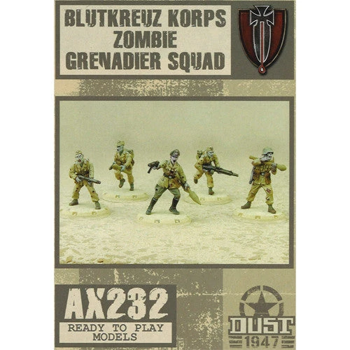 DUST Dust 1947 Blutkreuz Zombie Grenadier Squad 3 DUST Dust 1947 Blutkreuz Zombie Grenadier Squad