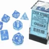 Chessex : Polyhedral 7-die Set Sky Blue/White Gaming Accessories