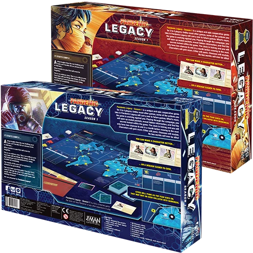 Z-man Games Board Games Pandemic Legacy : Season 1 (Blue) 6 Z-man Games Board Games Pandemic Legacy : Season 1 (Blue)