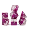 Gate Keeper Games Halfsies Glitter : Wine - 7 Dice Set 2 Gate Keeper Games Halfsies Glitter : Wine - 7 Dice Set