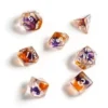 Sirius Dice Set - Purple, Orange, Clear Dungeons & Dragons