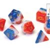 Sirius Dice Set - Red White And Blue