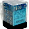 Chessex : 12mm D6 Set Teal/gold Gaming Accessories